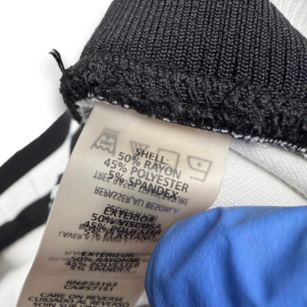 Karl Lagerfeld Paris Sweatpants Unisex L White Snap Button Side Stripe Joggers - Picture 11 of 12